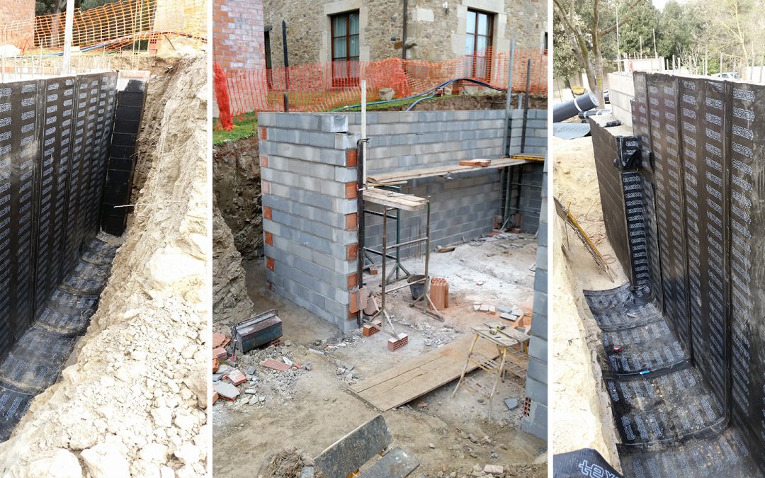 Impermeabilització mur casa unifamiliar, Sant Martí Vell