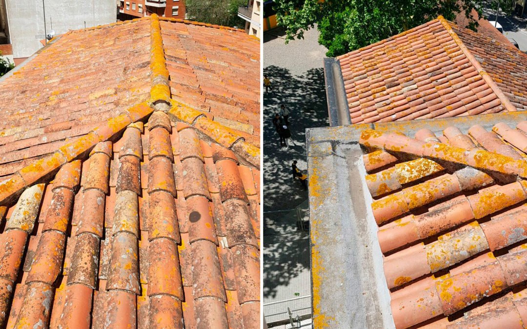 Manteniment de coberta d’un centre escolar, Girona