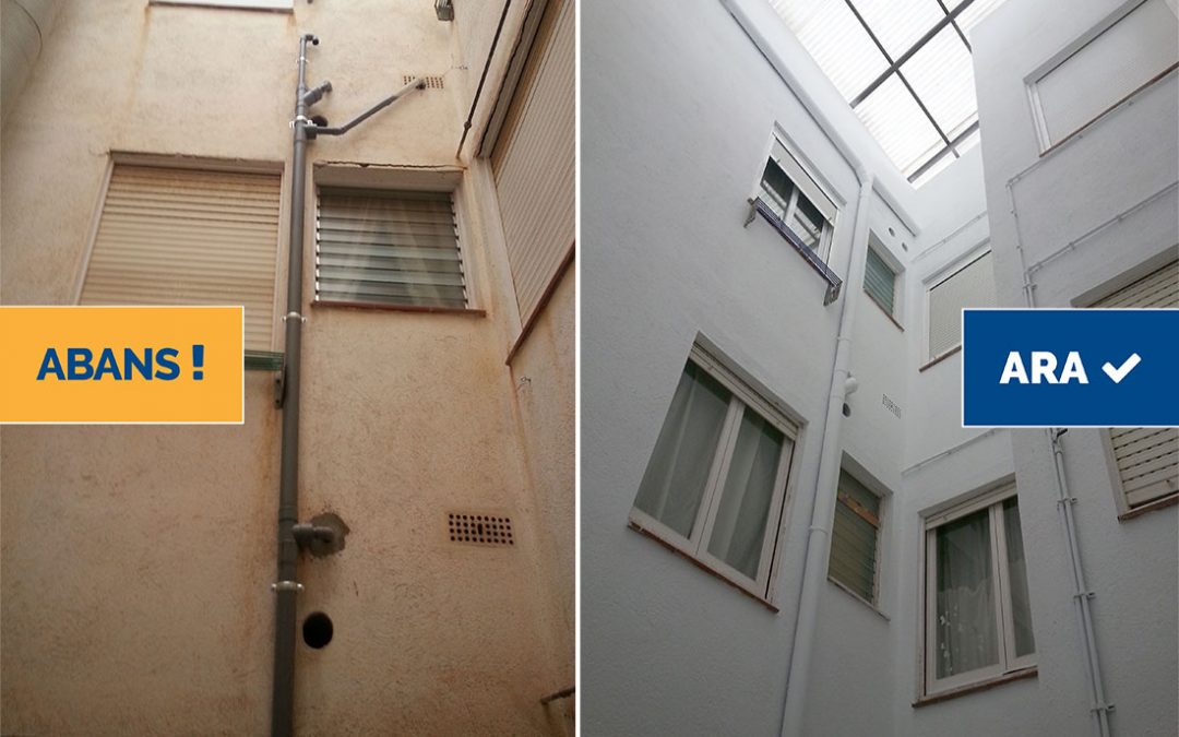Rehabilitació façanes interiors edifici plurifamiliar, Tossa de Mar