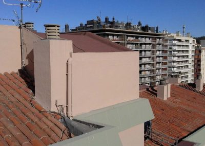 Rehabilitació de façana en edifici plurifamiliar, Girona
