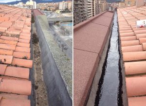 Rehabilitación de fachada en edificio plurifamiliar, Girona