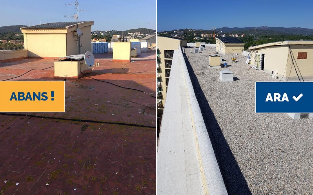 Rehabilitació de coberta en edifici plurifamiliar, Platja d’Aro